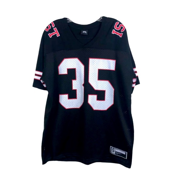 Stussy Other - Stussy International #35 Black Red Football Jersey